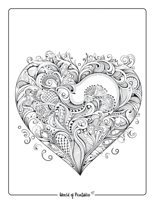 Heart Coloring Page 40