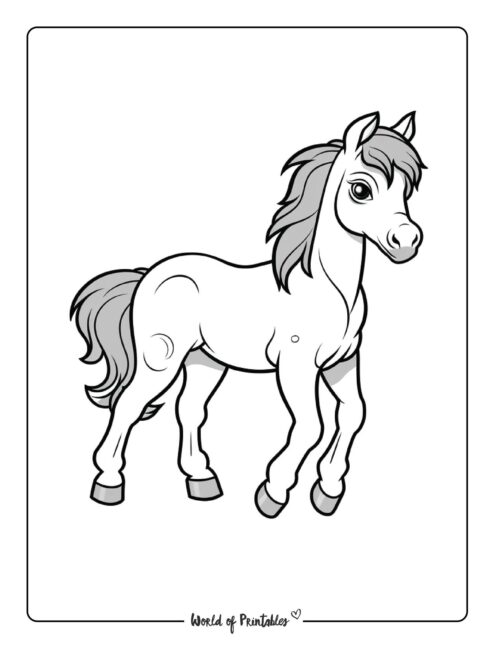 Horse Coloring Page 20