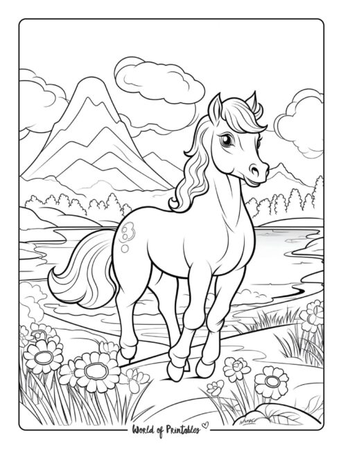 Horse Coloring Page 34