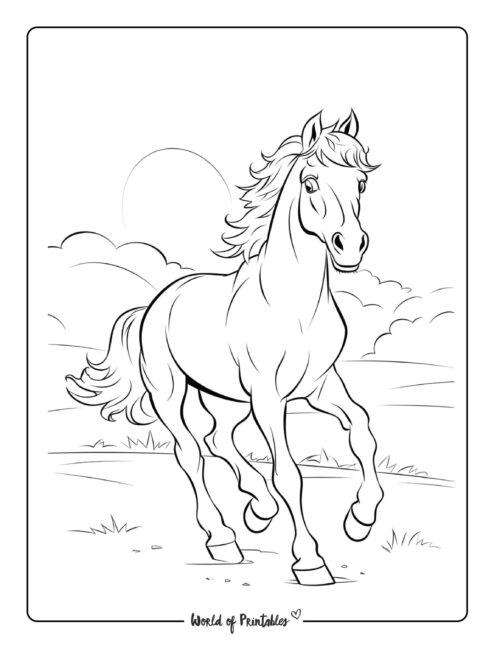 Horse Coloring Page 39