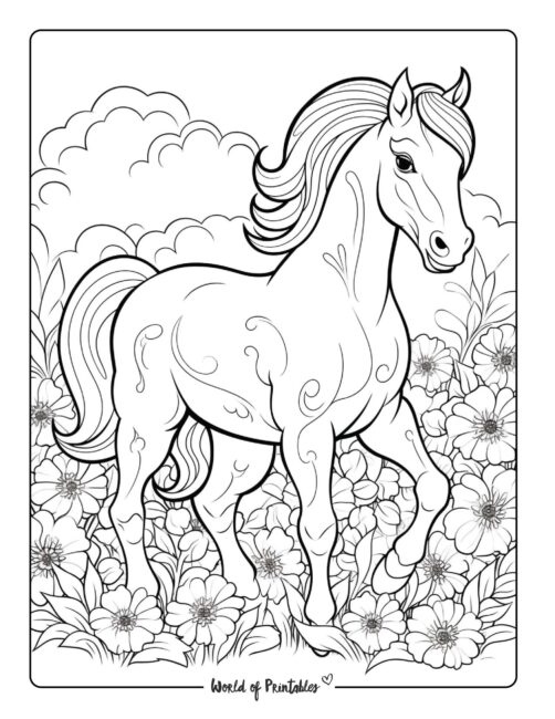Horse Coloring Page 47