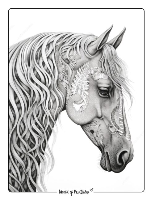 Horse Coloring Page 54