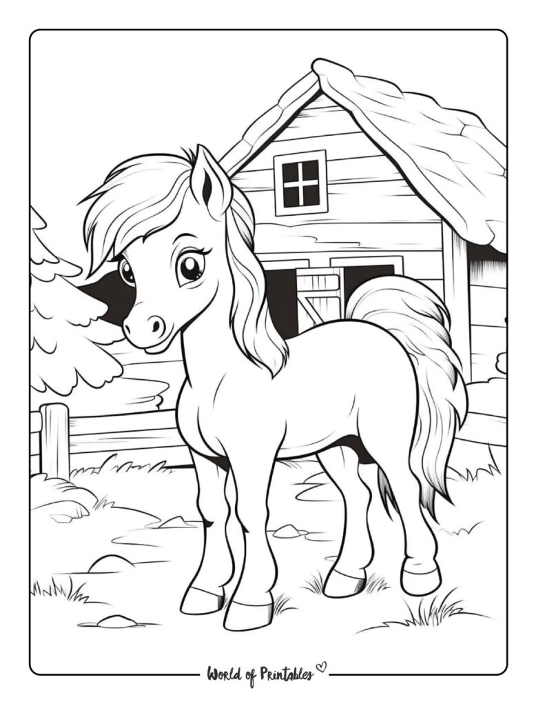 Horse Coloring Pages For Kids &amp; Adults - World of Printables