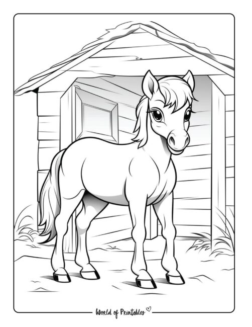 Horse Coloring Page 69