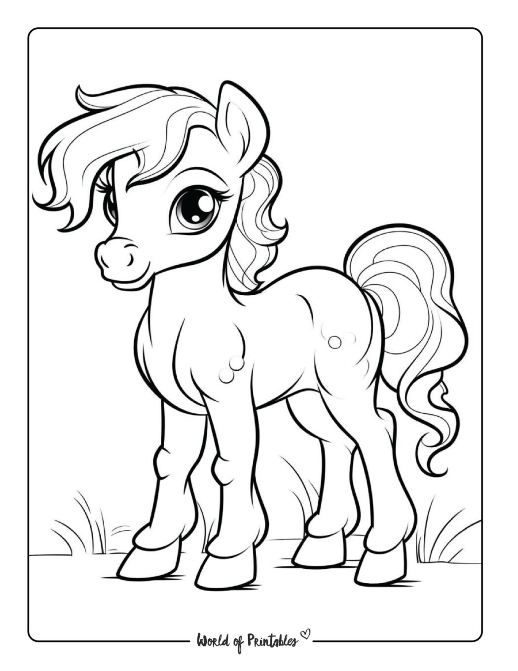 Horse Coloring Pages For Kids & Adults - World of Printables