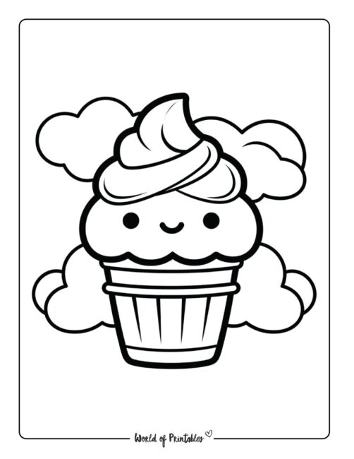 Ice Cream Coloring Page 12