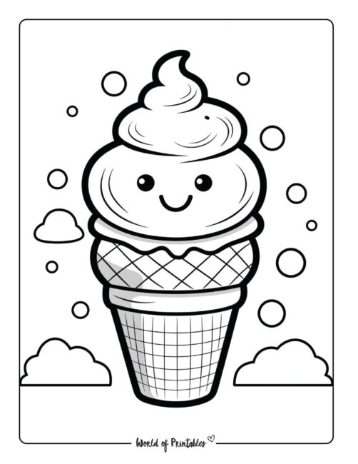 Ice Cream Coloring Page 19