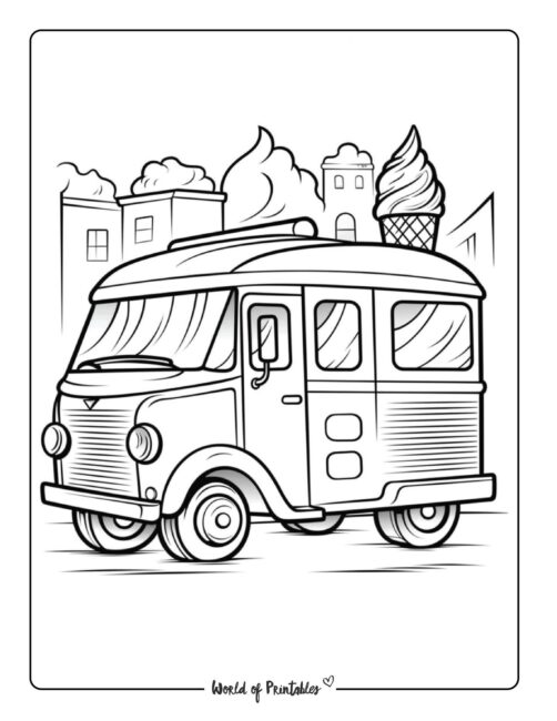 Ice Cream Coloring Page 23