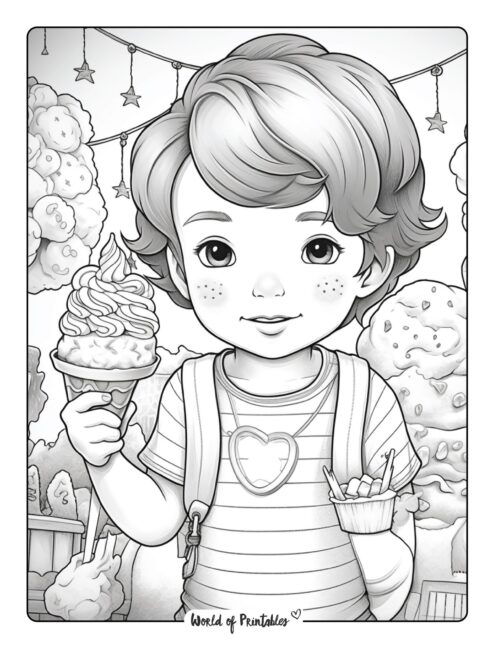 Ice Cream Coloring Page 25