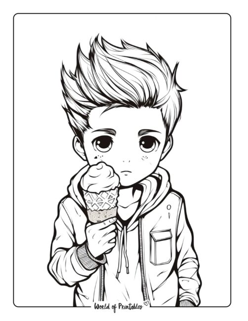 Ice Cream Coloring Page 26