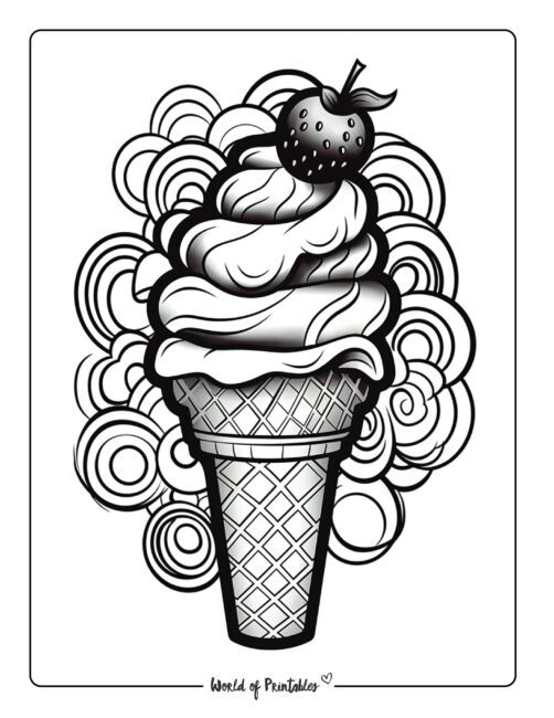 Ice Cream Coloring Page 29