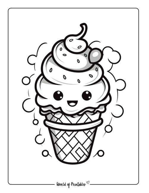 Ice Cream Coloring Page 30