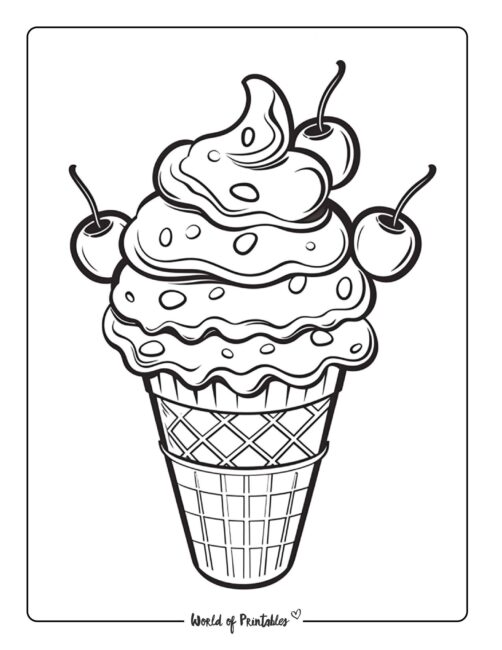 Ice Cream Coloring Page 31