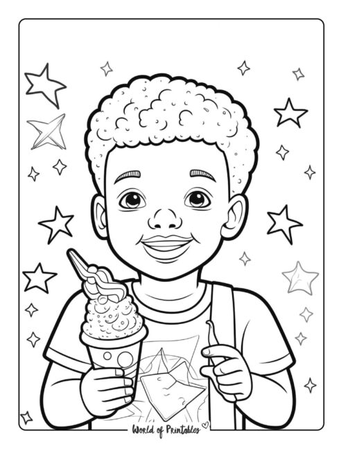 Ice Cream Coloring Page 34