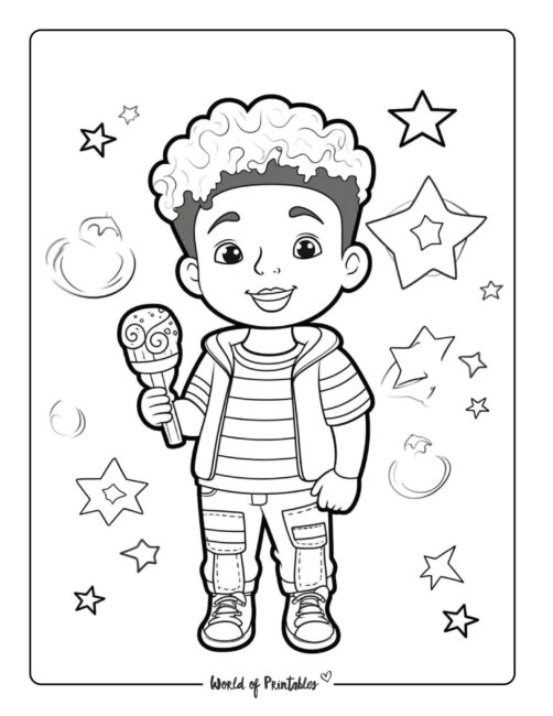 Ice Cream Coloring Page 35