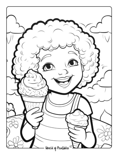 Ice Cream Coloring Page 37