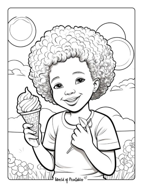 Ice Cream Coloring Page 38
