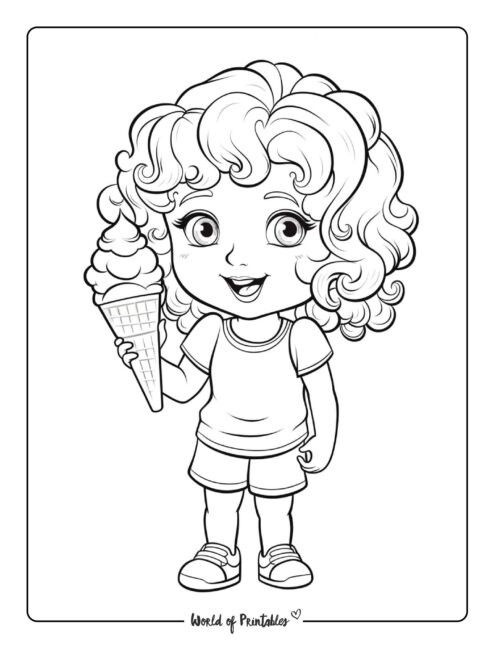 Ice Cream Coloring Page 42