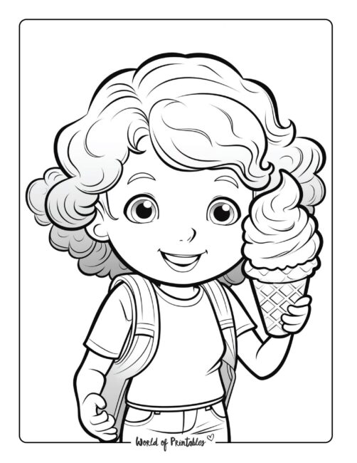 Ice Cream Coloring Page 44