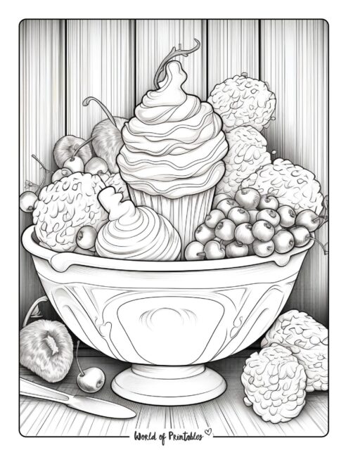 Ice Cream Coloring Page 49