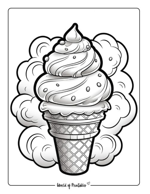 Ice Cream Coloring Page 53