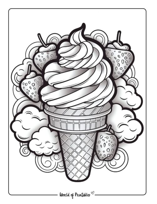 Ice Cream Coloring Page 57