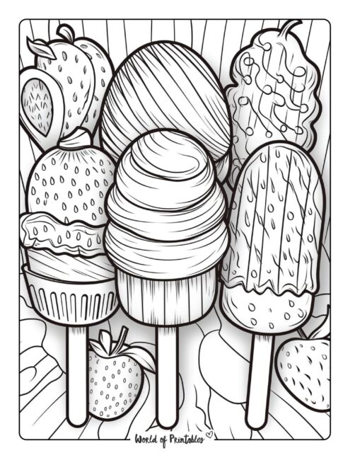 Ice Cream Coloring Page 58