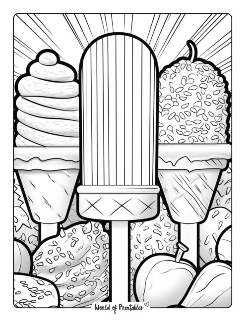 Ice Cream Coloring Page 59