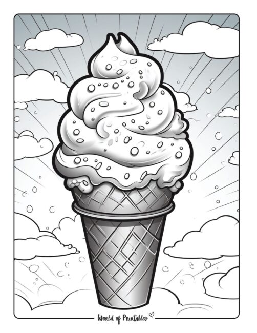 Ice Cream Coloring Page 61