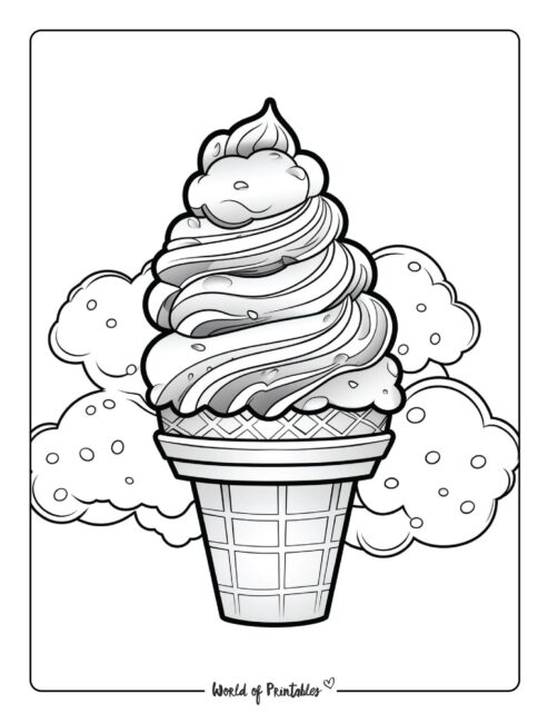 Ice Cream Coloring Page 64