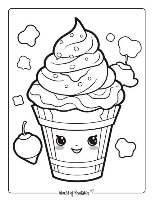 Ice Cream Coloring Page 66