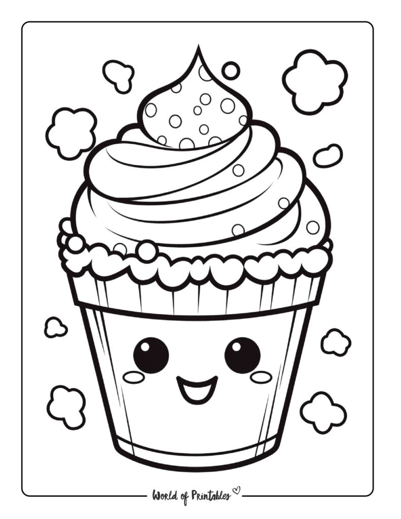 Ice Cream Coloring Pages - World of Printables