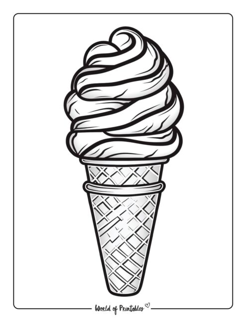 Ice Cream Coloring Page 70