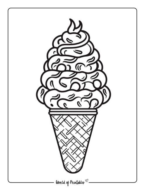 Ice Cream Coloring Page 72