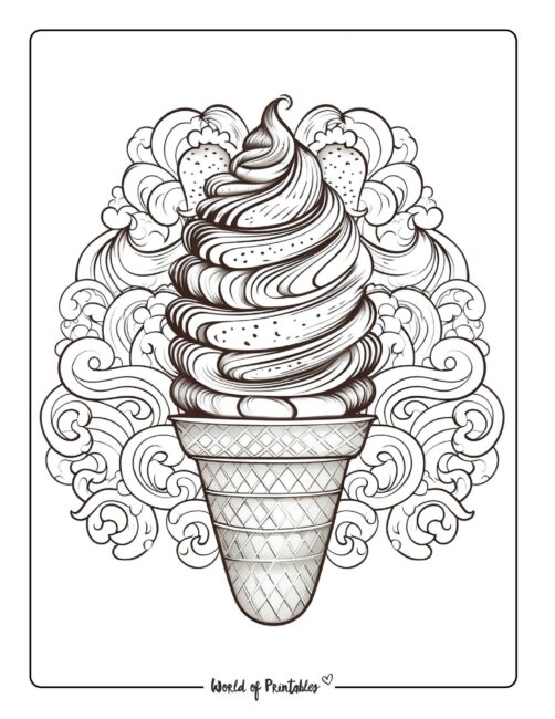 Ice Cream Coloring Page 73
