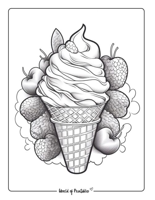 Ice Cream Coloring Page 77