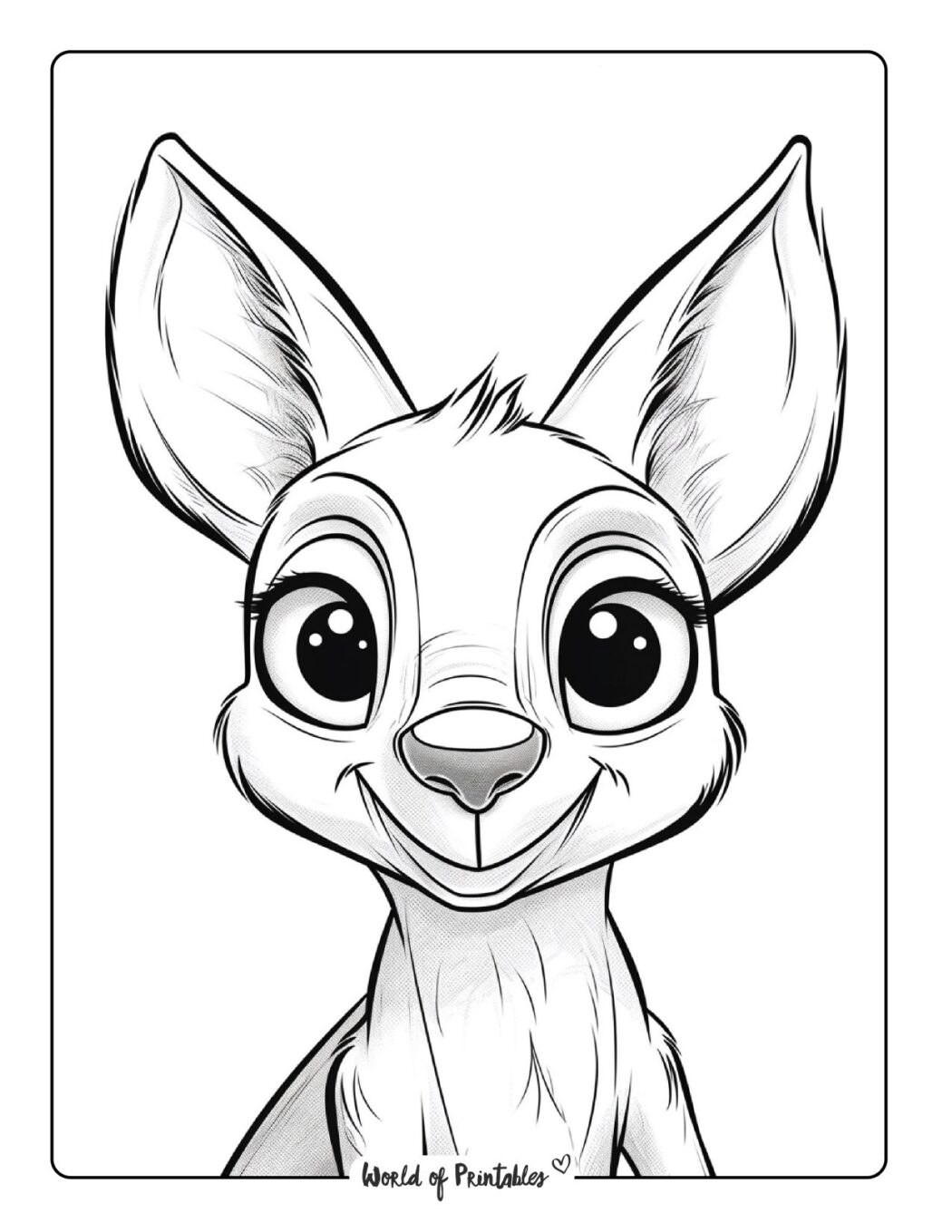 Kangaroo Coloring Pages - World of Printables