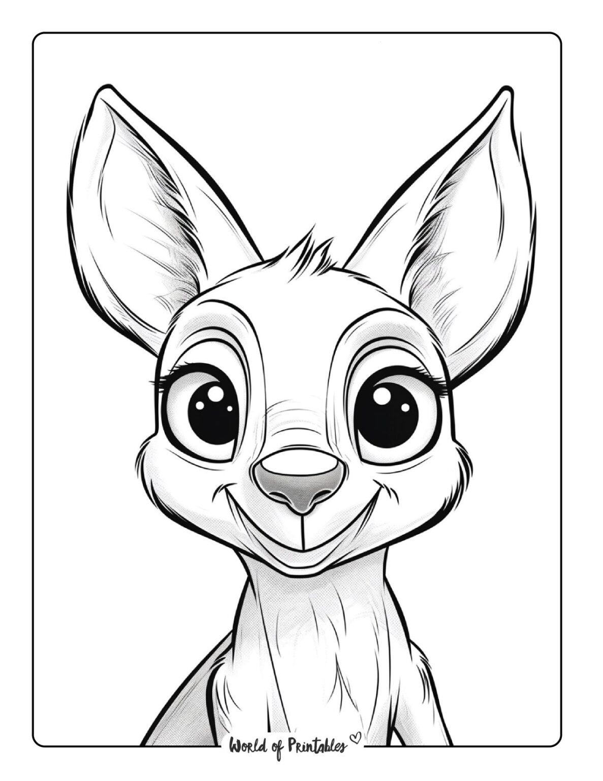 Kangaroo Coloring Pages World of Printables Kangaroo Coloring Pages World of Printables
