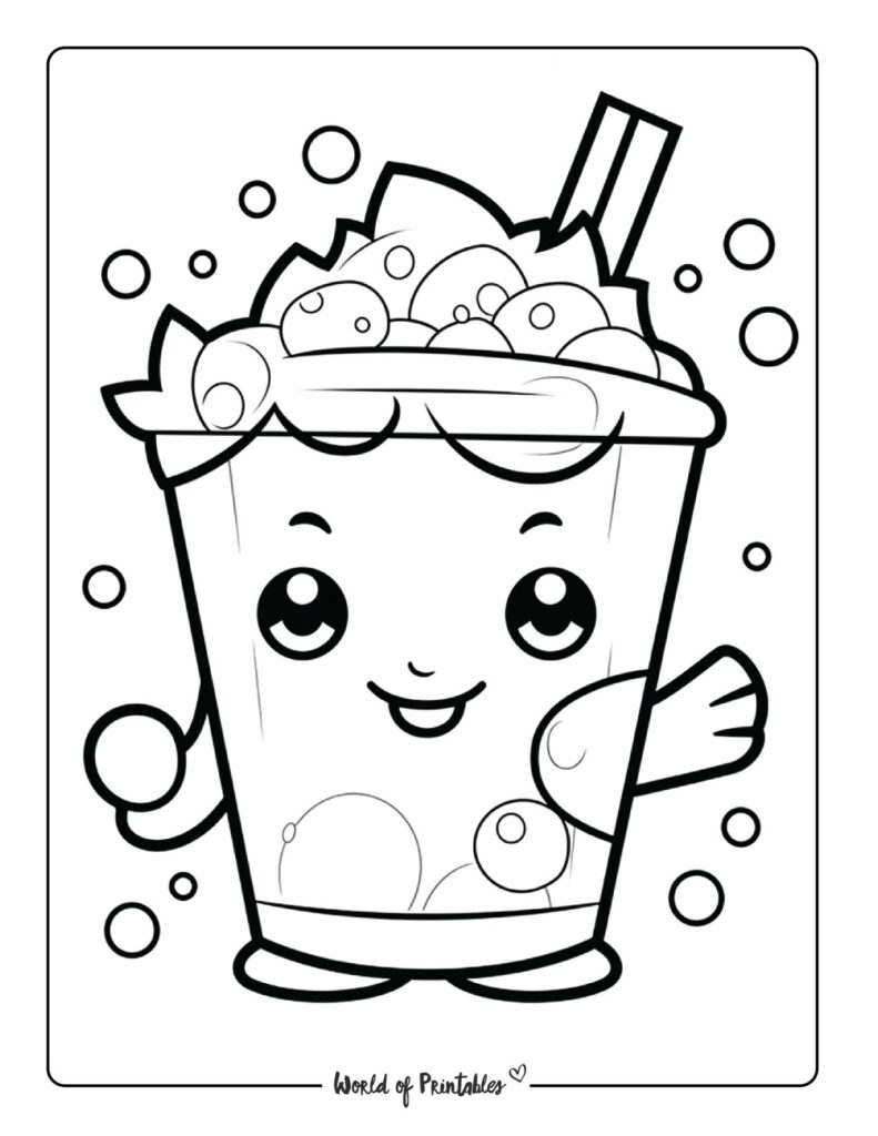 Kawaii Coloring Pages - World of Printables