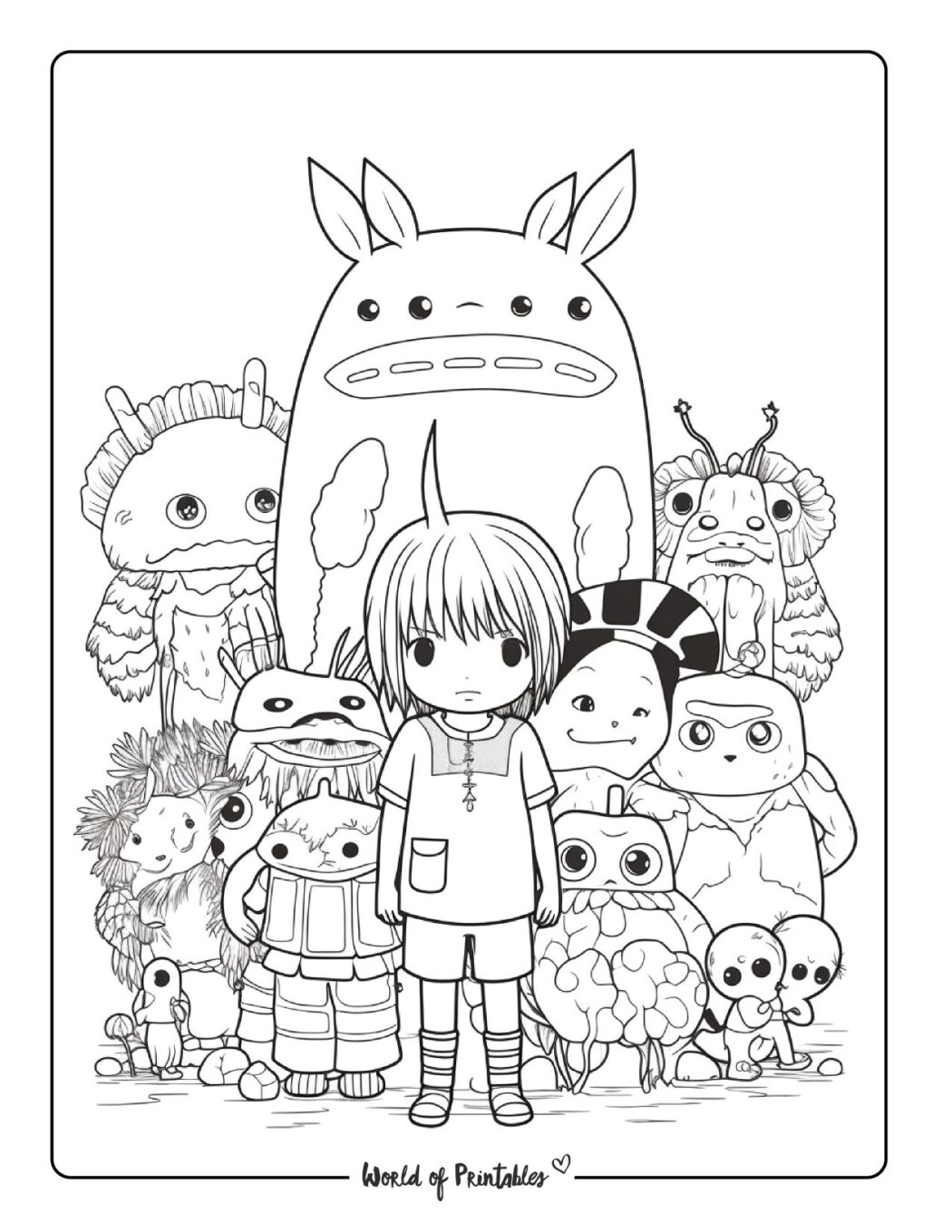 Kawaii Coloring Pages - World of Printables