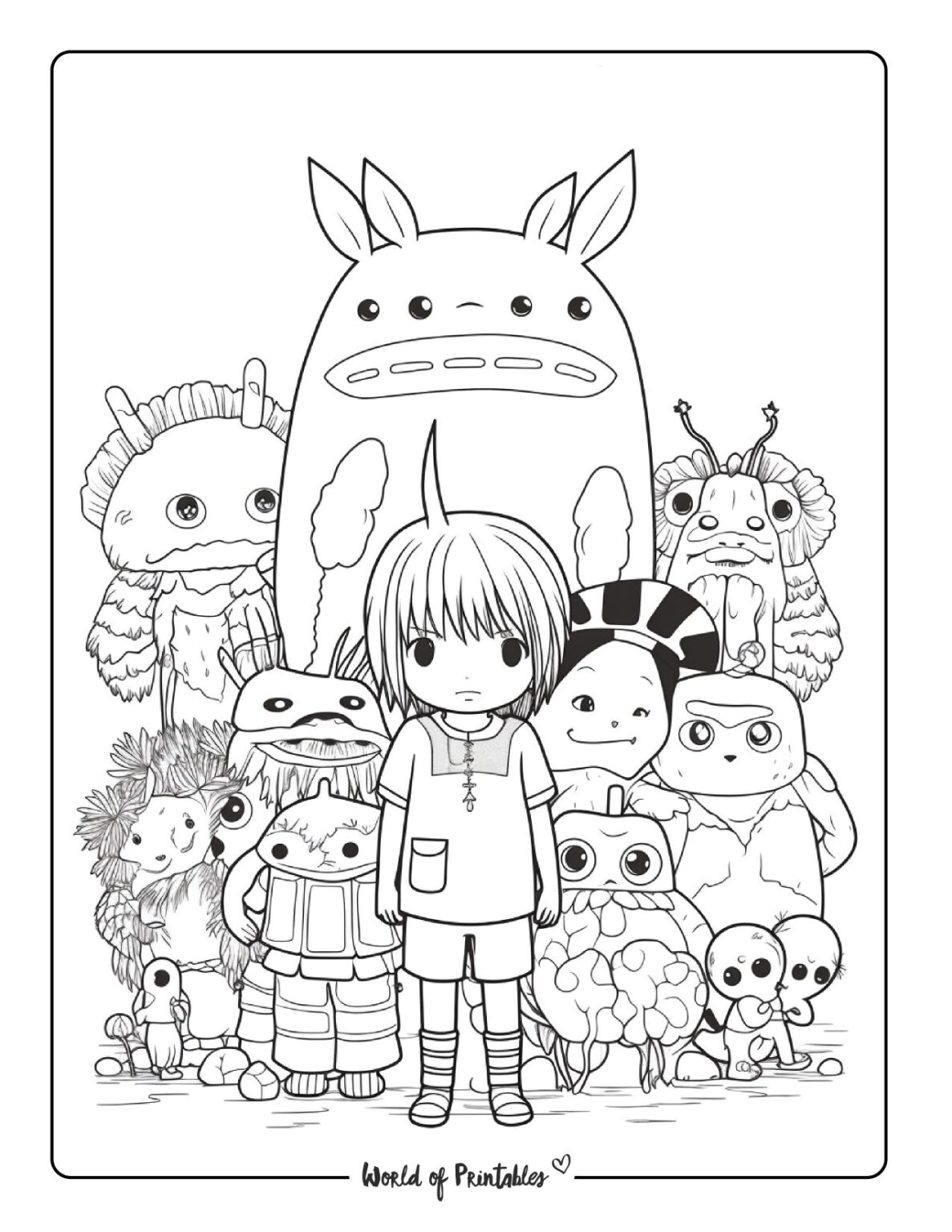 Kawaii Coloring Pages - World of Printables