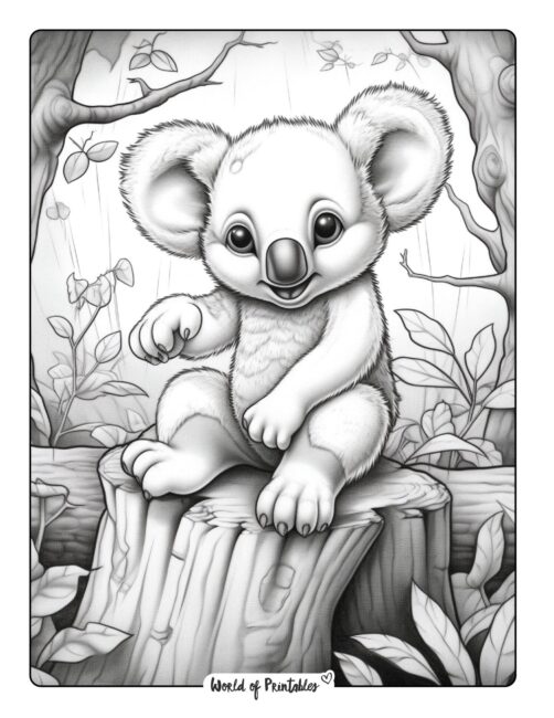 Koala Coloring Page 30