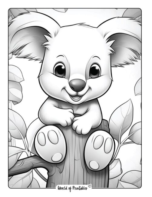 Koala Coloring Page 45