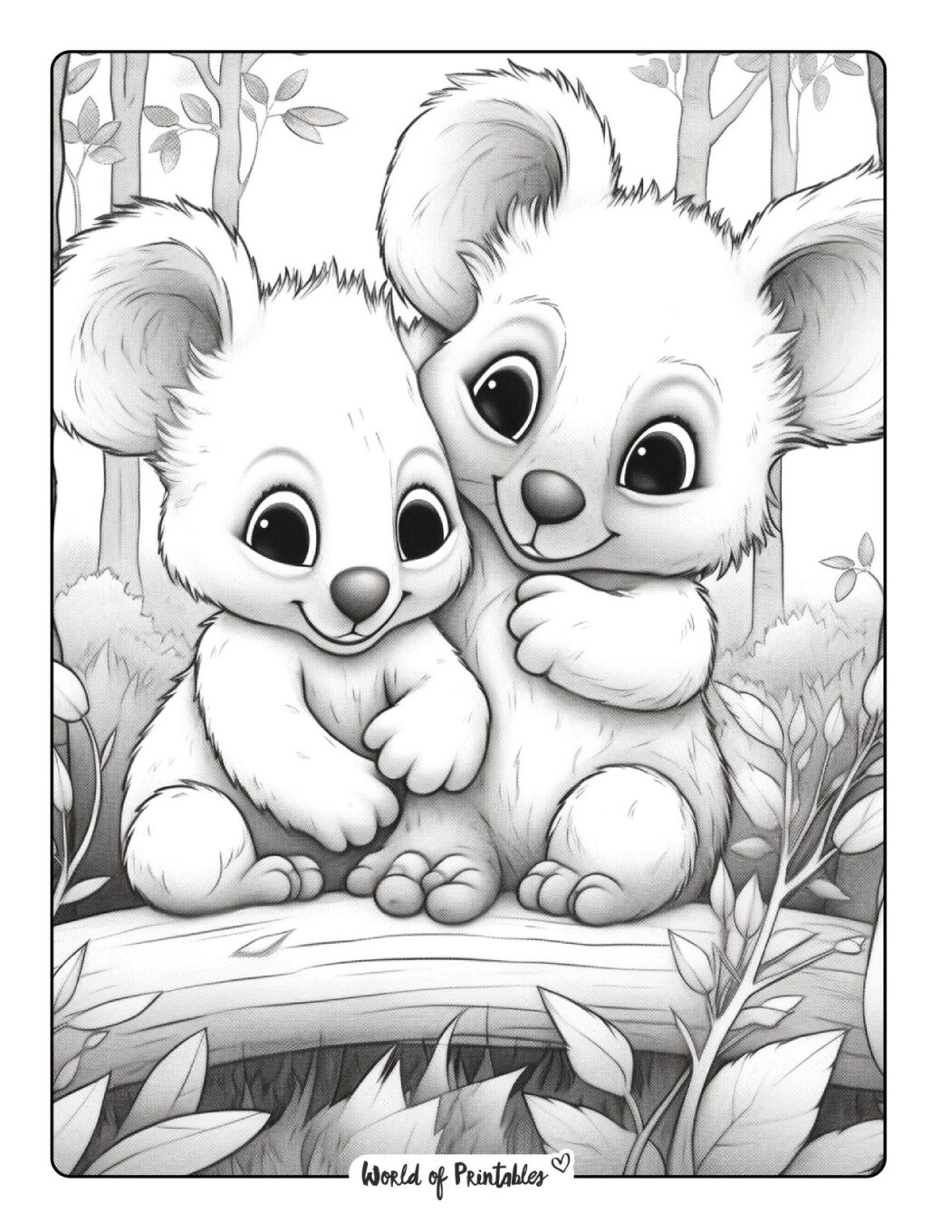 Koala Coloring Pages For Kids & Adults - World of Printables