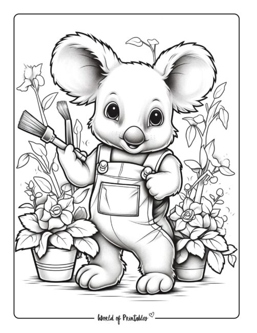 Koala Coloring Page 70