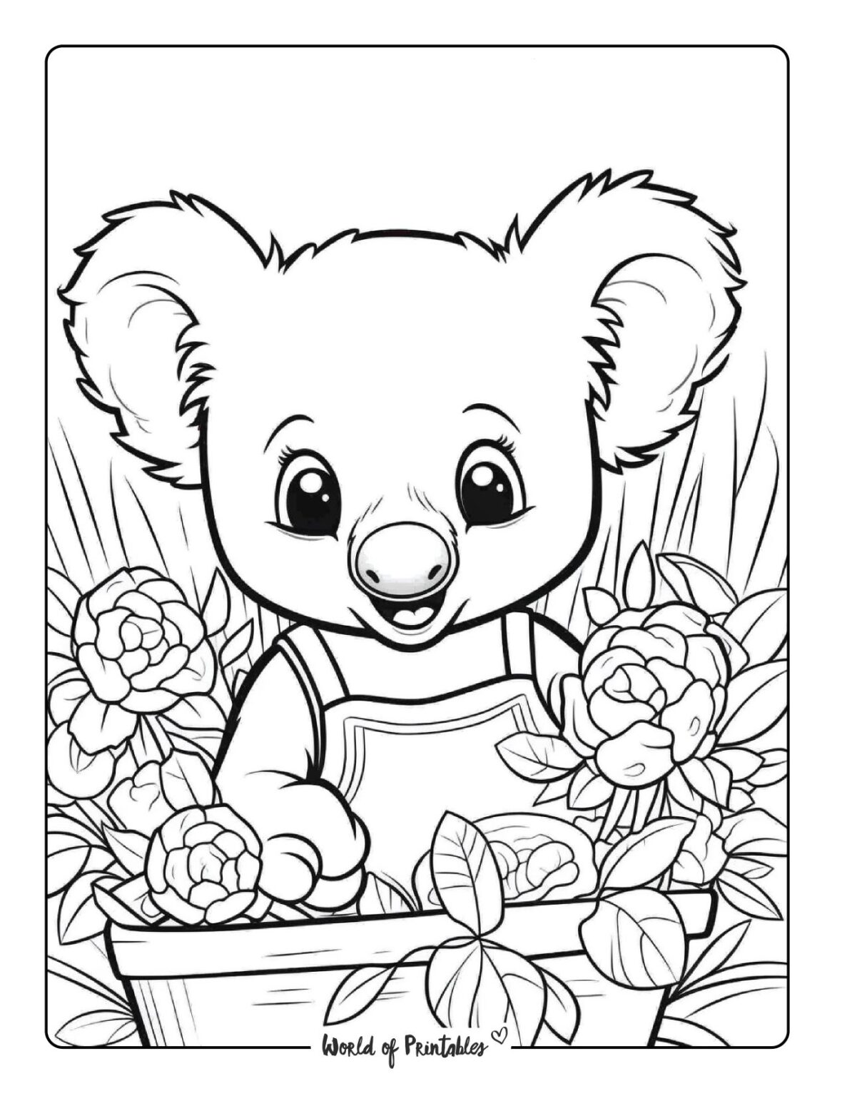 Koala Coloring Pages For Kids & Adults - World of Printables