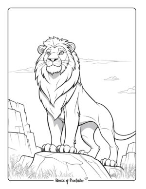 Lion Coloring Pages For Kids & Adults - World of Printables