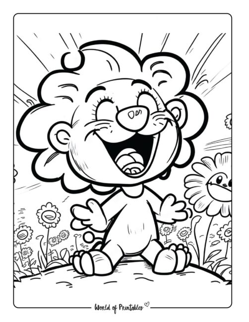 Lion Coloring Page 32
