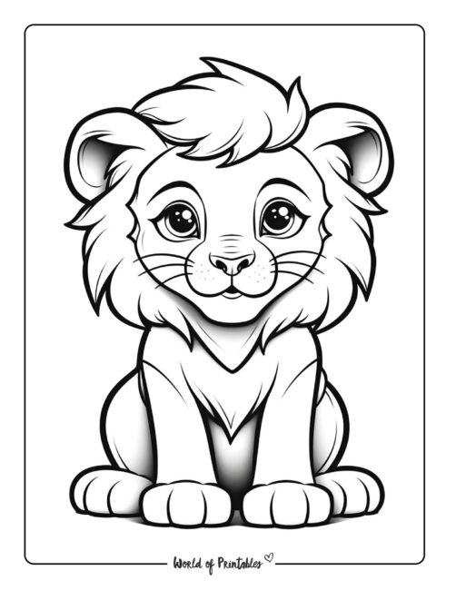Lion Coloring Page 53