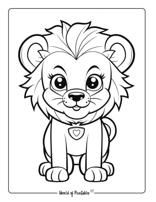 Lion Coloring Page 54